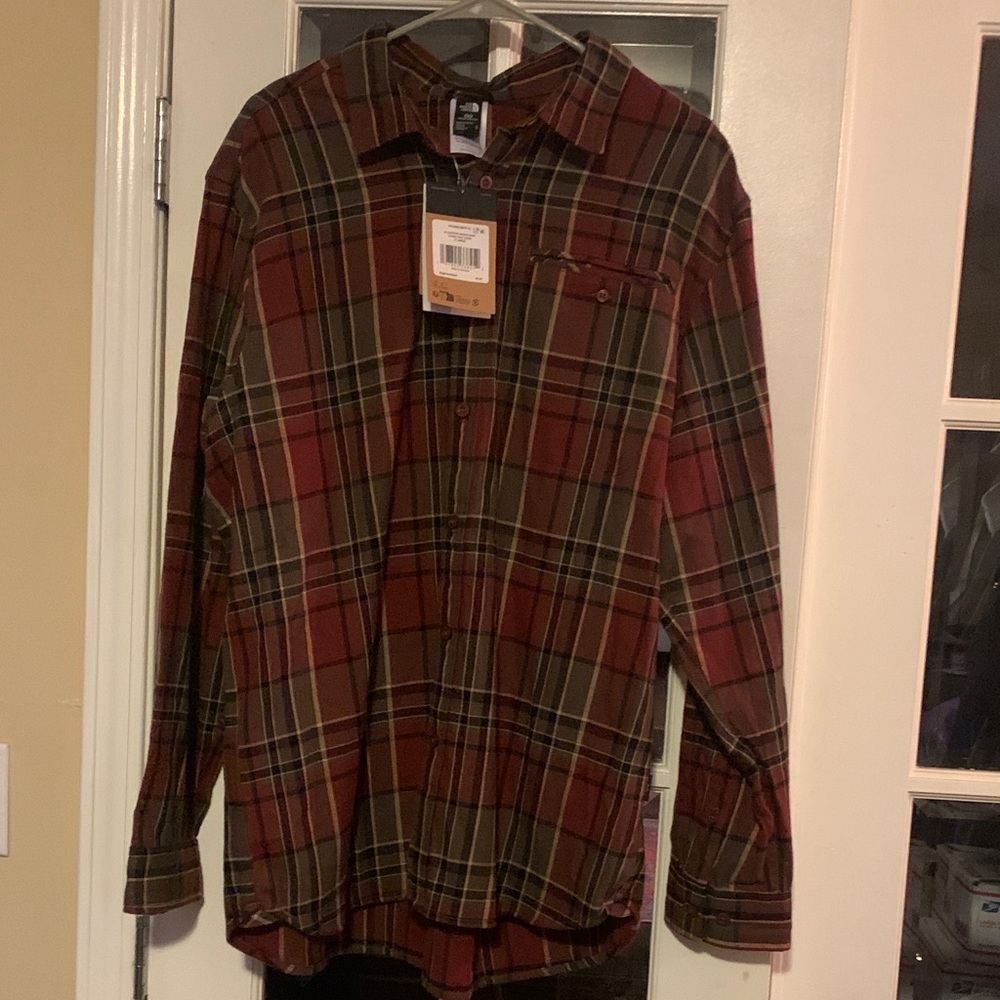 The North Face Woven Flannel Plaid Button-Up Shirt XL $85 Junction Gift